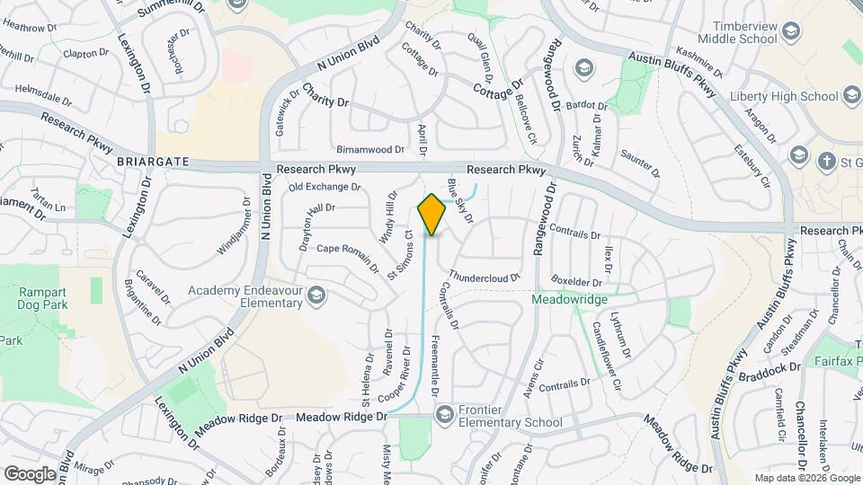 3729 Thundercloud Dr Map and Location Details
