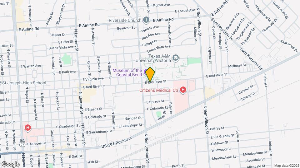 2111 E Red River St Map and Location Details