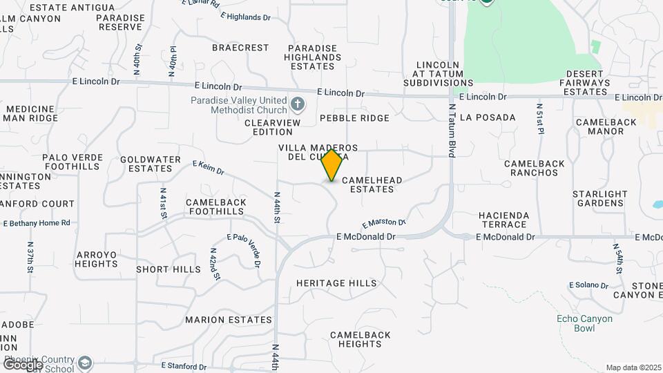 4490 E Valley Vista Ln Map and Location Details