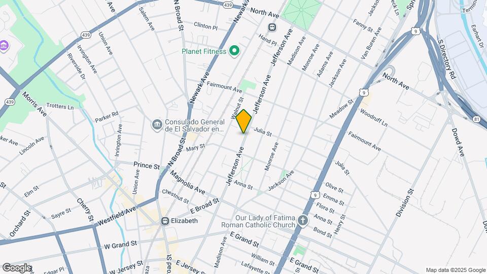 528 Jefferson Ave Map and Location Details