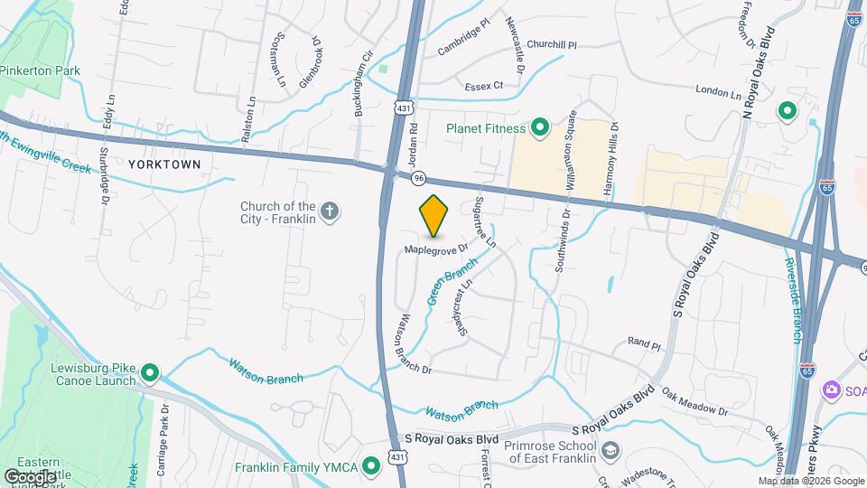 430 Maplegrove Dr Map and Location Details