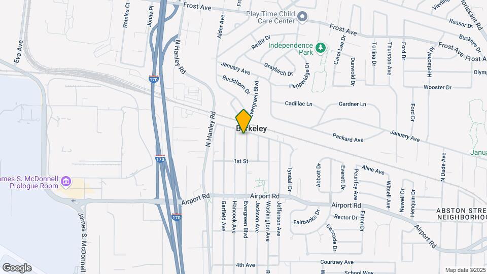6343 Evergreen Blvd Map and Location Details