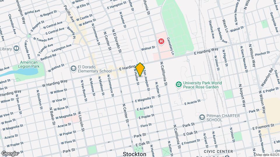 1320 N Hunter St Map and Location Details