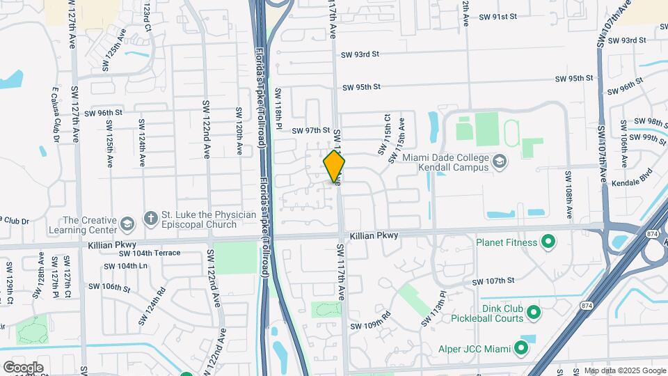 10073 SW 117th Ct Map and Location Details