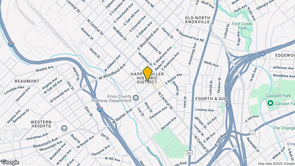 1201 N Central St, Unit 202 Map and Location Details
