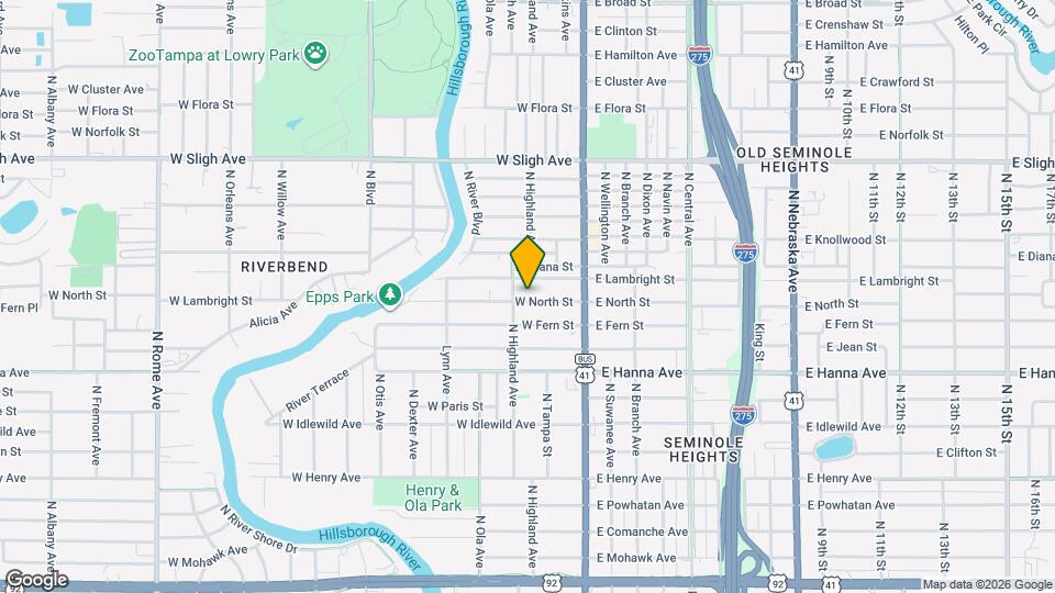 121 W North St Map and Location Details