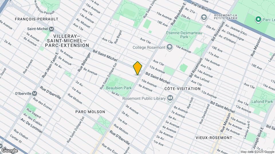 3205 Beaubien Est Map and Location Details