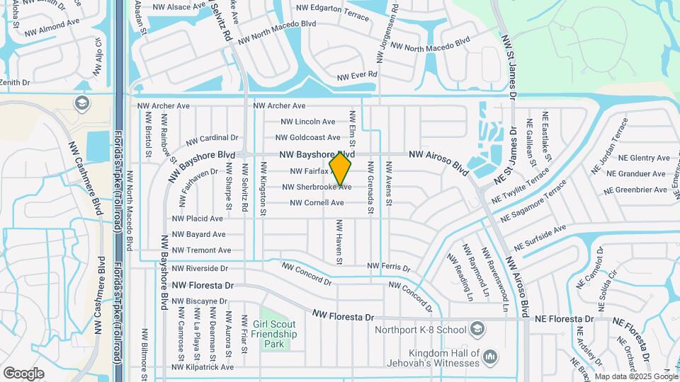 462 NW Sherbrooke Ave Map and Location Details