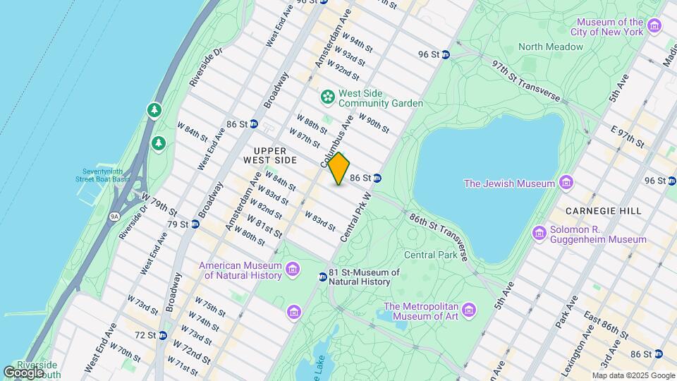 45 West 85th Street Mapa y Detalles de la Ubicación