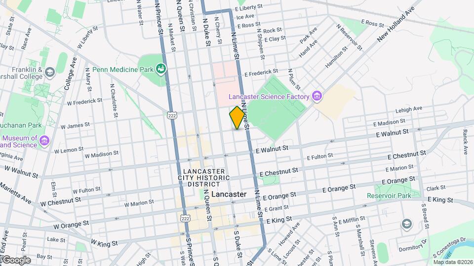 134 E Lemon St Map and Location Details