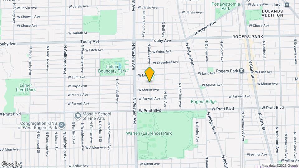 6949 N Oakley Ave, Unit 3 Mapa y Detalles de la Ubicación