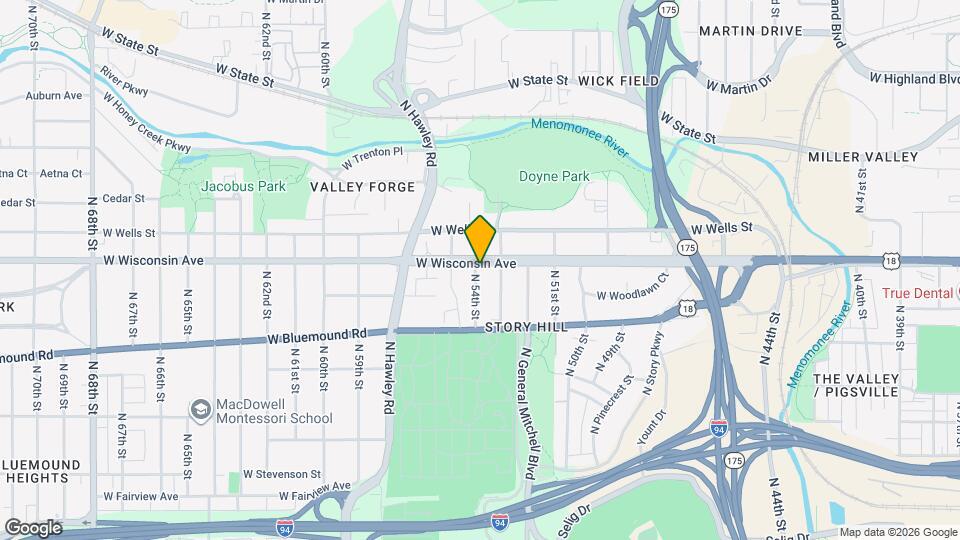 636 N 54th St, Unit Upper Flat Mapa y Detalles de la Ubicación