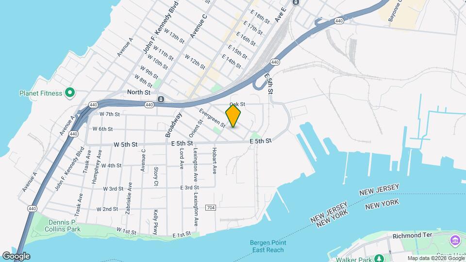 93 Evergreen St Map and Location Details