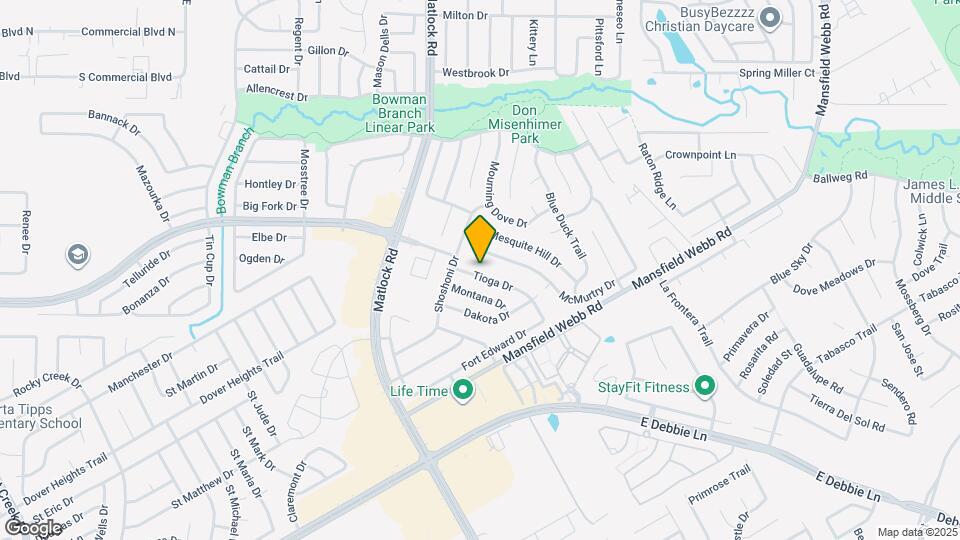 315 Tioga Dr Map and Location Details