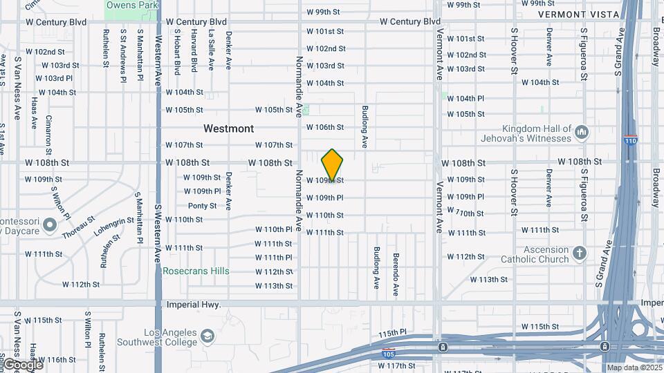 1302 W 109th St Map and Location Details