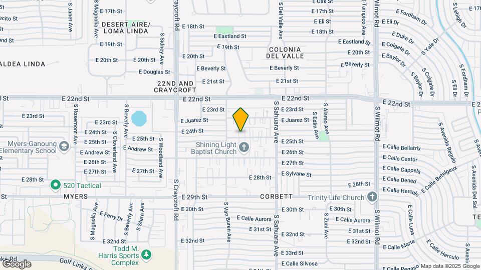 5729 E 24th St Mapa y Detalles de la Ubicación
