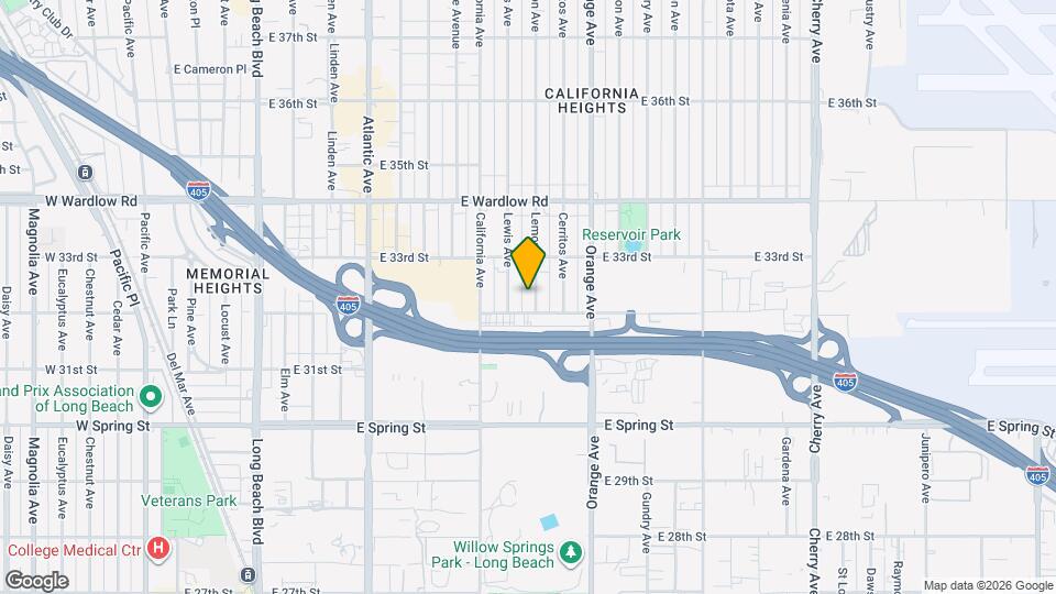 3223 Lemon Ave Map and Location Details
