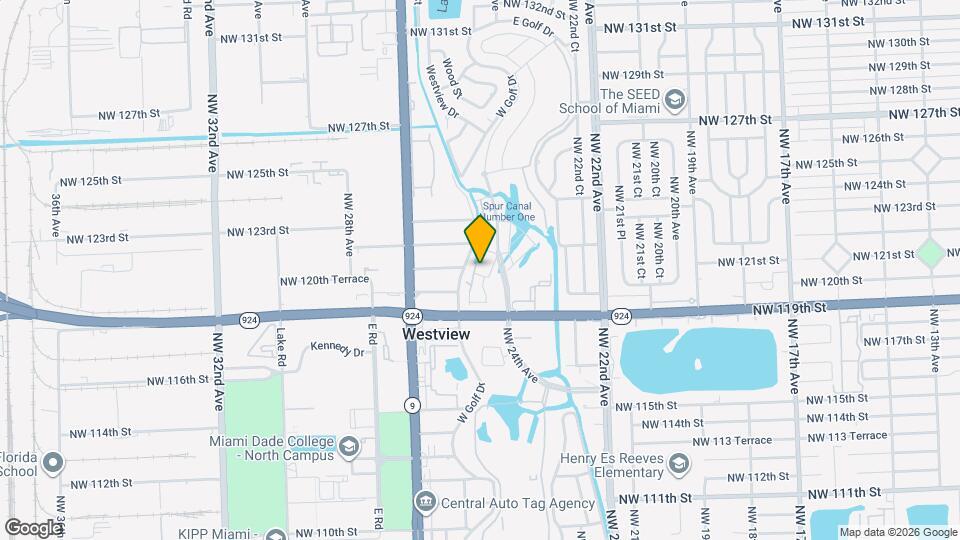 12107 NW 24th Pl Map and Location Details