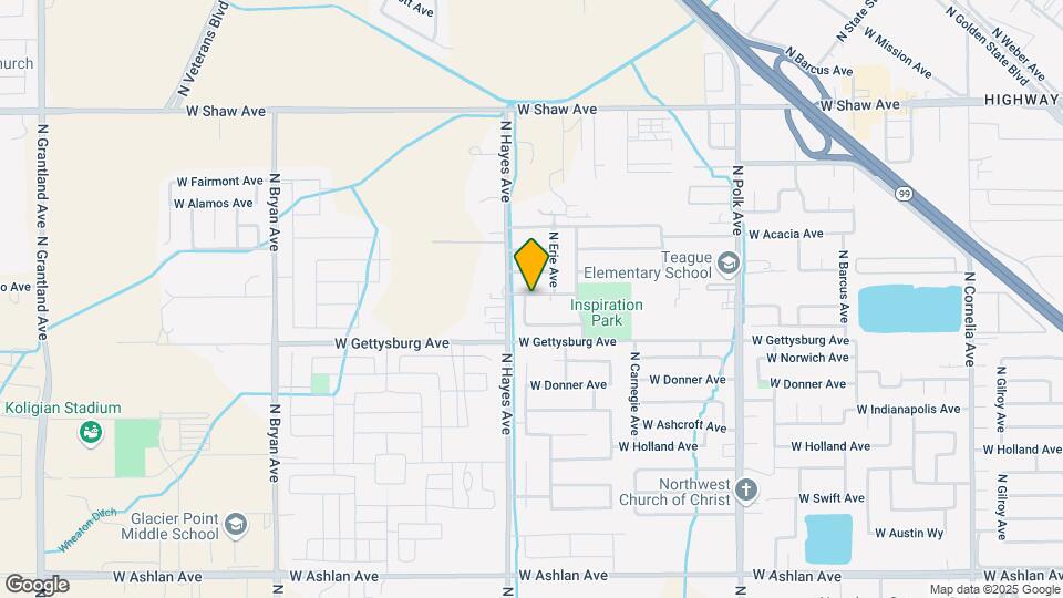4620 N Bain Ave Map and Location Details
