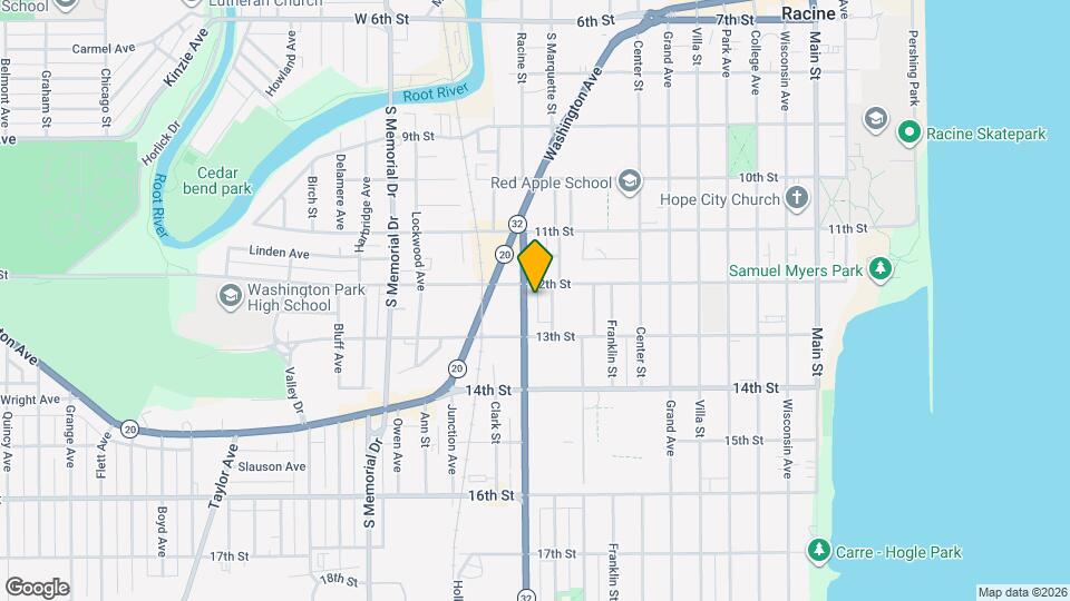 1215 Racine St Map and Location Details