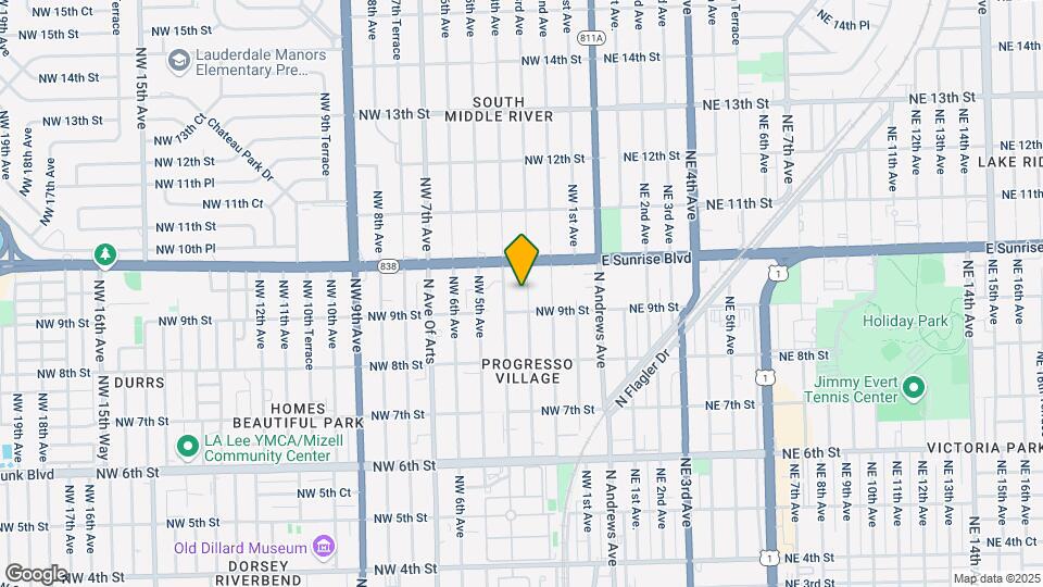917 NW 3rd Ave Map and Location Details