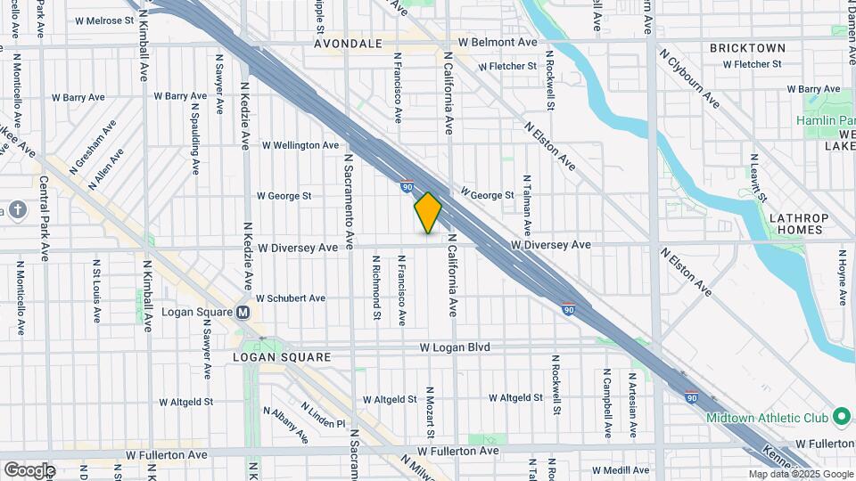 2803 N Mozart St Map and Location Details