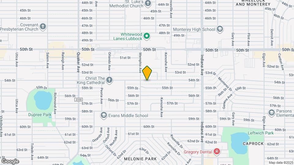 3631 54th St Map and Location Details