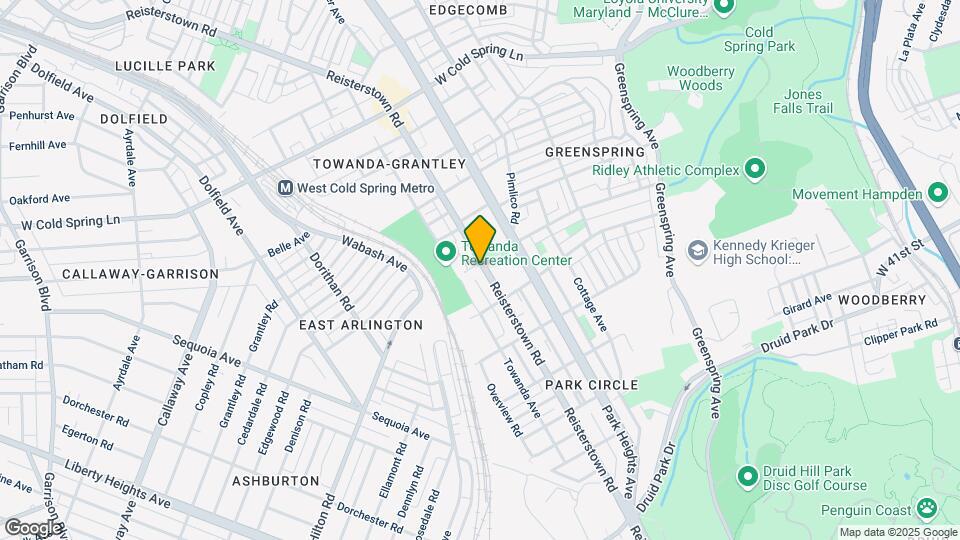 3940 Reisterstown Rd Map and Location Details