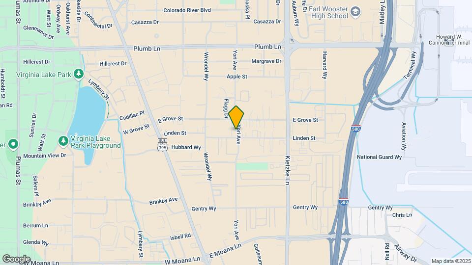 2595 Yori Ave Map and Location Details