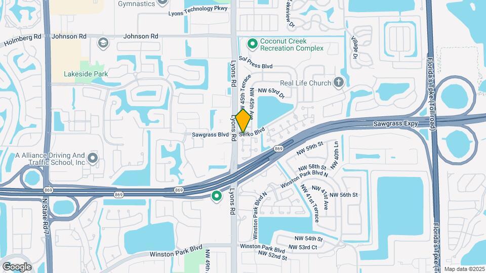 6054 NW 45th Way Map and Location Details
