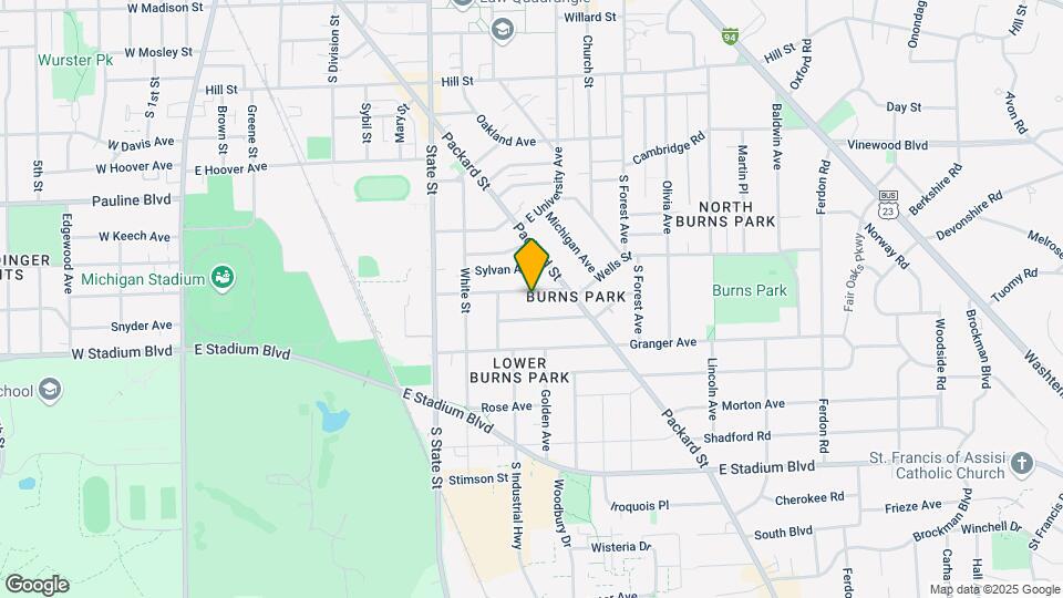 930 Dewey Ave Map and Location Details