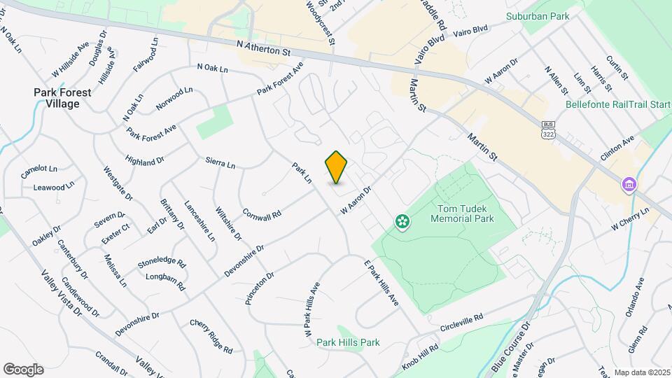 1121 W Aaron Dr, Unit F Map and Location Details