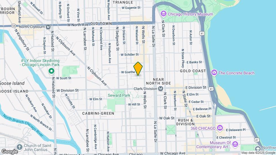 220 W Scott St, Unit G Map and Location Details