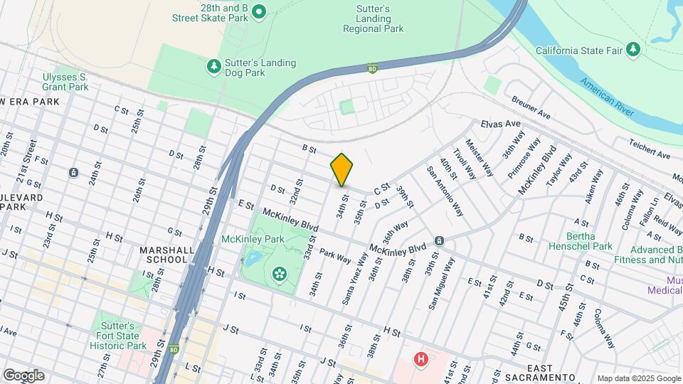 310 34th St Map and Location Details