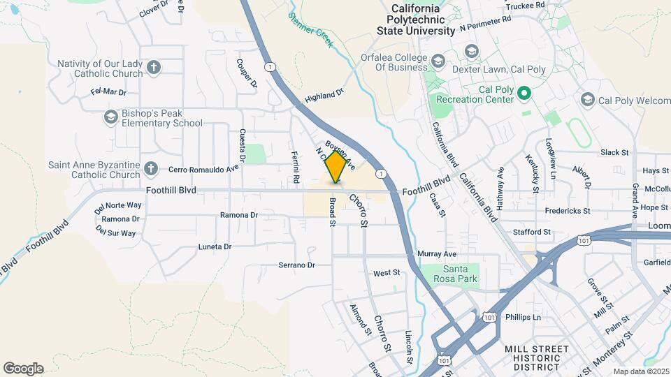 316 Foothill Blvd Map and Location Details