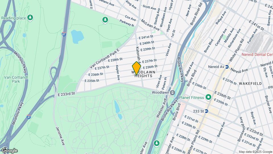 272 E 235th St Map and Location Details