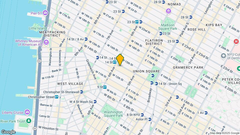 52 W 14th St Map and Location Details
