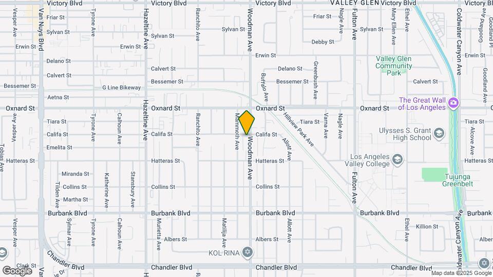 5851 Woodman Ave Map and Location Details