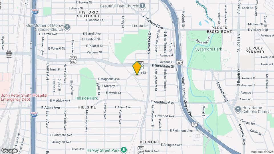 1507 E Magnolia Ave Mapa y Detalles de la Ubicación