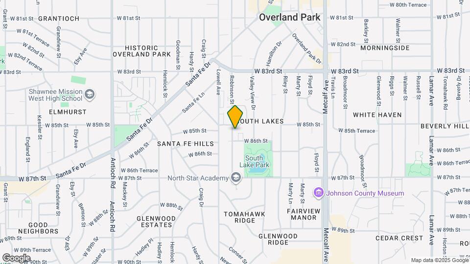 8515 Robinson St Map and Location Details