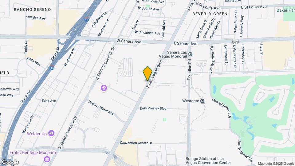 2700 Las Vegas Blvd S Map and Location Details