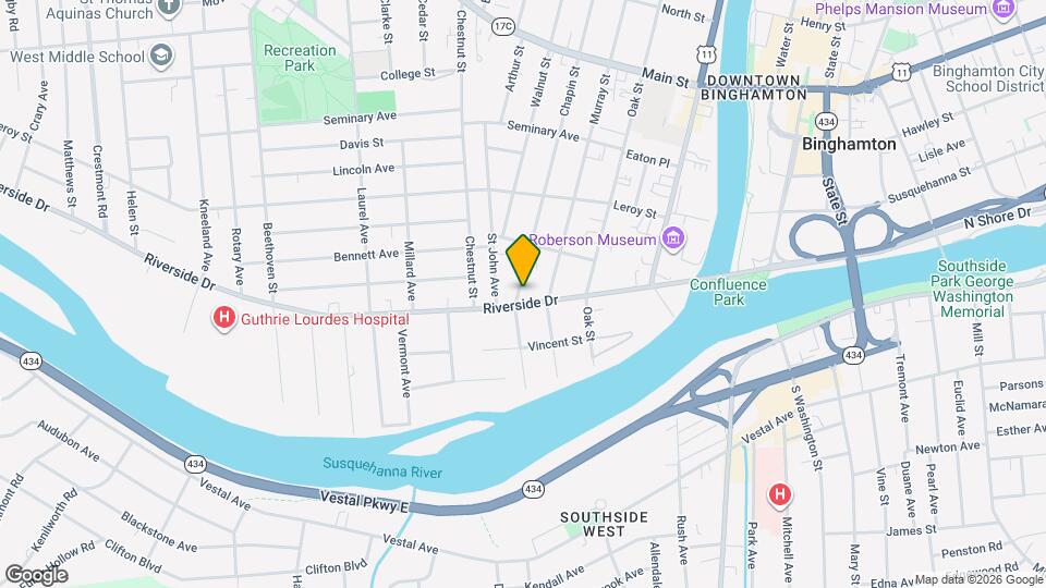 46 Riverside Dr Mapa y Detalles de la Ubicación