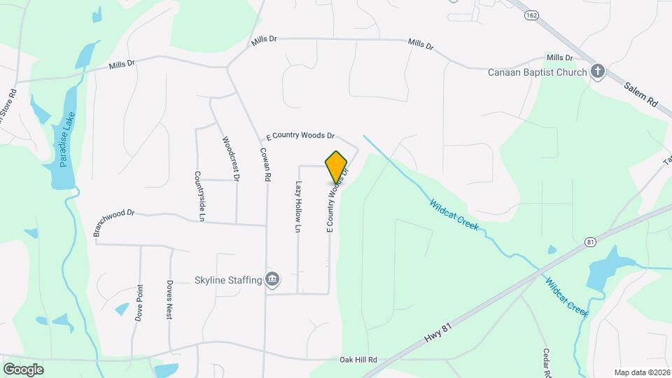 300 E Country Woods Dr Mapa y Detalles de la Ubicación
