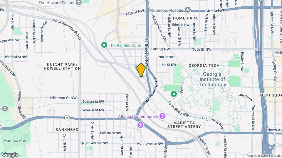 935 Marietta St NW, Unit 326 Map and Location Details