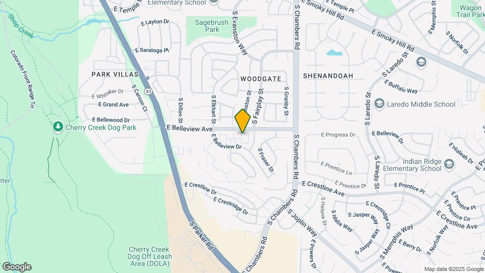 14972 E Belleview Ave Map and Location Details