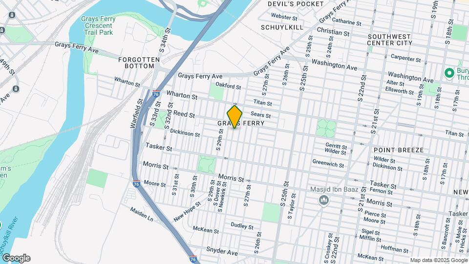 1427 S Newkirk St Map and Location Details