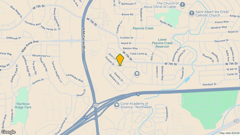 3344 Everett Dr Map and Location Details