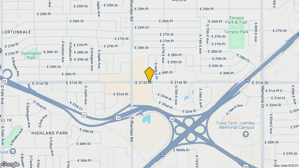 3106 S 67th E Ave Map and Location Details