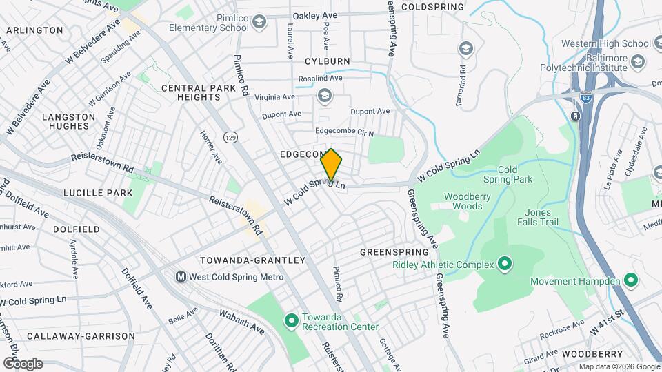 2527 W Cold Spring Ln Map and Location Details