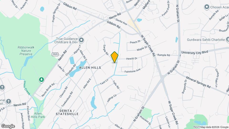 2332 Eargle Rd Map and Location Details